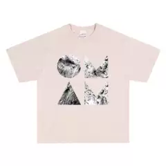 Direct Print of Monsters and Men Band Printed T-Shirt Short Sleeve Unisex Pure Cotton Loose Heavyweight