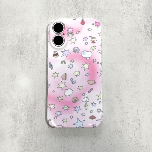 日系可爱星星拼贴手机壳iPhone