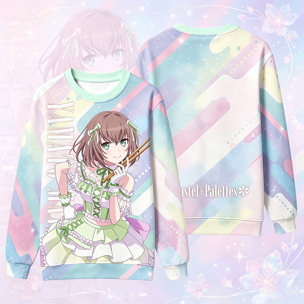 BanG Dream!Pastel丸山彩 白鹭千圣周边连帽卫衣二次元秋冬痛衣潮图片