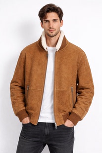 LP秋冬新款男士老钱风皮毛一体外套休闲百搭休闲百搭New