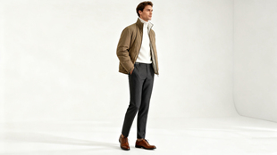 秋冬新款意大利LP同款男士立领羽绒服夹克外套时尚休闲百搭保暖