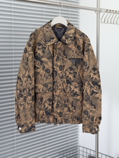 秋冬棒球新款牛仔配皮羽绒外套定制面料内里90鹅绒填充保暖男装