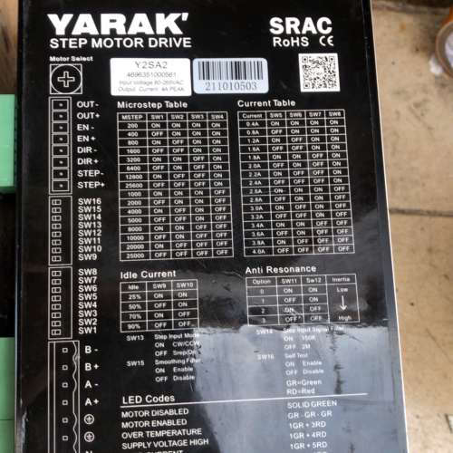 信浓步进电机驱动器 型号Y2SA2,高压步进电机驱动器，二相