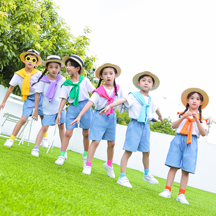 六一儿童表演服幼儿园毕业照男女合唱服小学生啦啦队运动会演出服