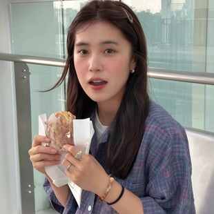 新款 美式 女2025夏季 衬衫 宽松多巴胺休闲小众百搭衬衣 复古格子短袖