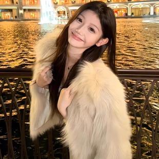 气质狐狸毛托卡短款外套女冬季年轻款时尚高级保暖环保毛毛皮草