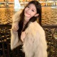 气质狐狸毛托卡短款 高级保暖环保毛毛皮草 时尚 外套女冬季 年轻款