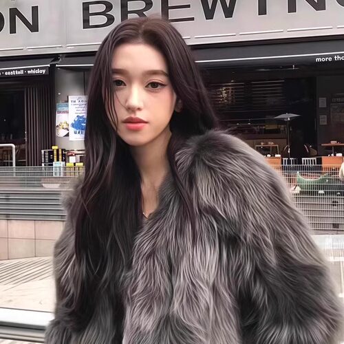 气质高级感狐狸毛时尚皮草外套女