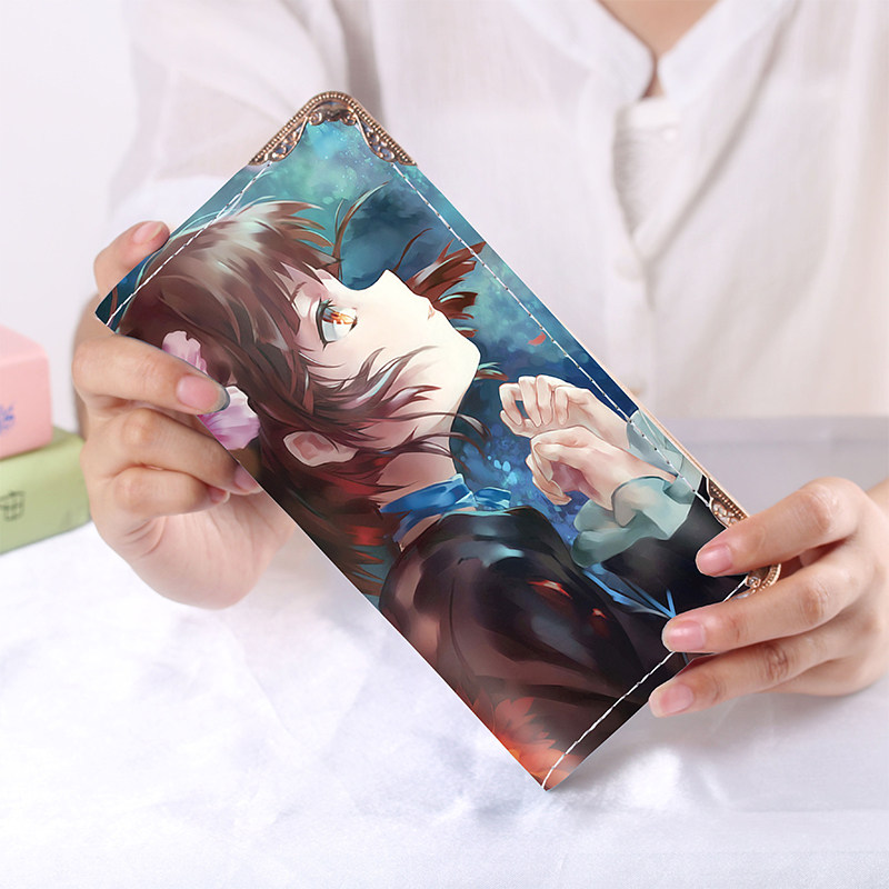 2021二次元卡通动漫可爱钱包女生D长款新时尚小清新学生手机包竖