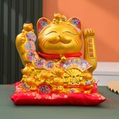 财源广进招财猫摆件开业大号金色摇手电动家居店铺乔迁送礼收银台