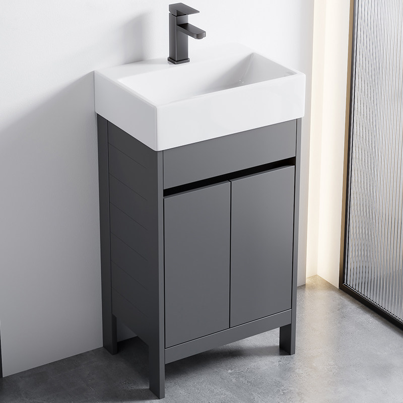 落地式浴室柜组合洗手盆一体陶瓷卫生间洗漱台池小户型洗脸盆家用,家装主材,浴室柜组合,淘宝优惠券,粉丝福利购,淘宝优惠卷