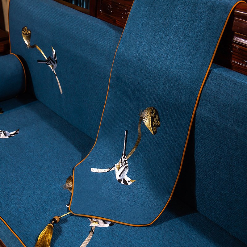 中式桌旗禅意轻奢茶席垫子餐桌茶几桌垫布茶台垫布茶桌布长条定制