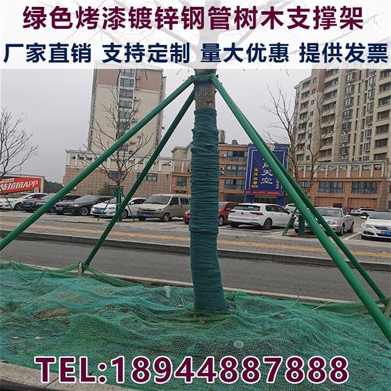 钢管树木支撑架树木固定器大树支撑杆园林绿化防风支架行道树支撑
