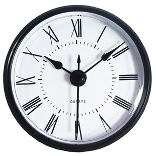 石英钟头环保材质黑色框工艺品时钟家居装饰座钟配件镶嵌式钟胆