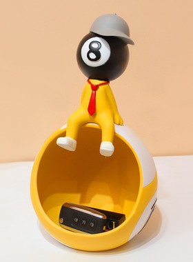 台球公仔桌球俱乐部台球厅装饰大型摆件现代客厅电视柜旁开业礼物