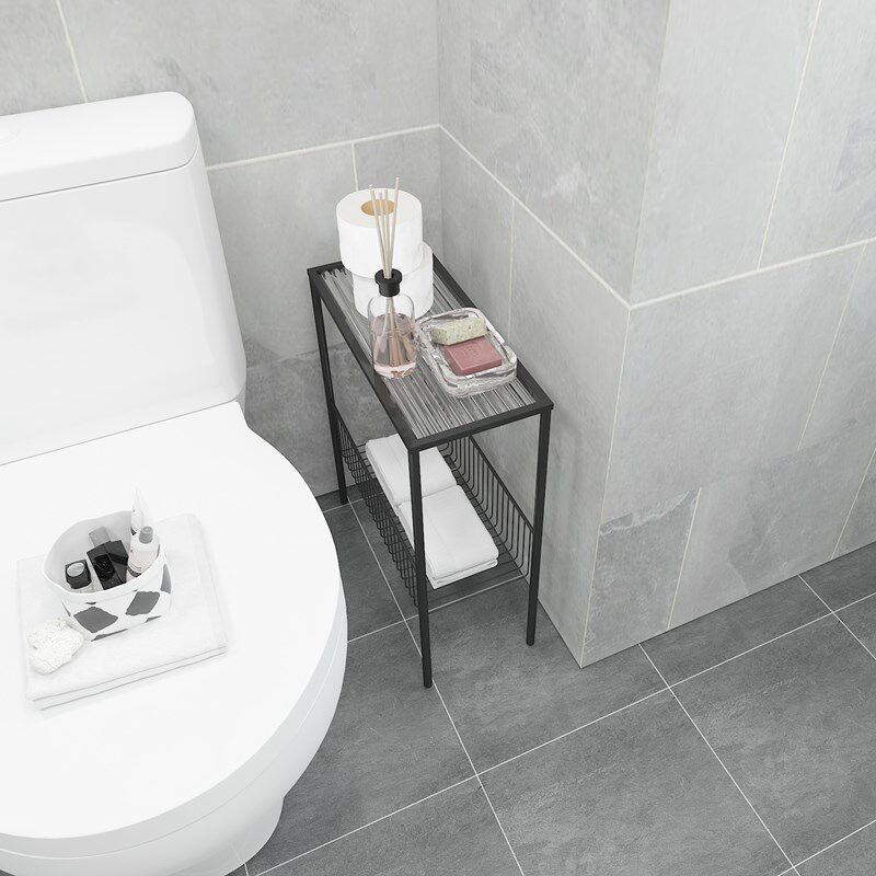 卫生间马桶夹缝置物架落地厕所浴室坐便器旁边的收纳架放纸可定制