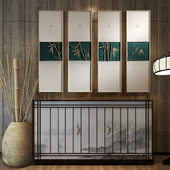 饰挂件茶室壁饰G茶室墙饰挂饰书房墙面装 新中式 客厅墙面墙上装 饰