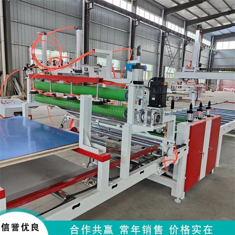 木饰面热胶平贴机 双面压花彩钢板复合机 不锈钢板铝蜂窝板覆膜机