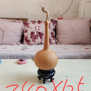 天然手把文玩单肚蒜头独把油锤瓢形葫芦工艺品一物一图老成响籽