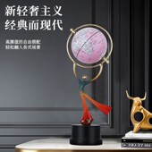 地球仪纯铜摆件创意礼品送女朋友领导老师办公室客厅玄关装 饰礼物