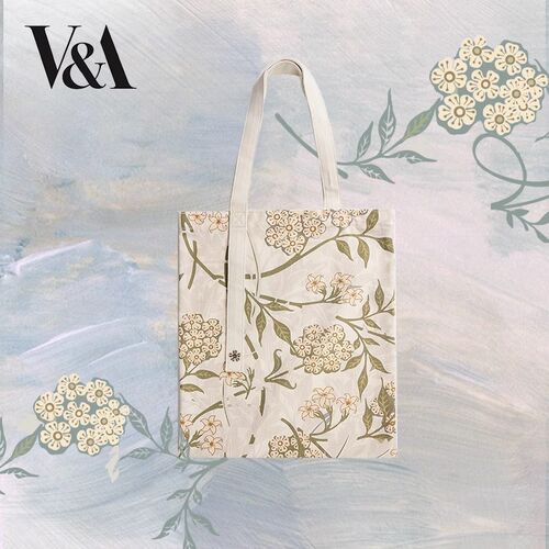 VA博物馆威廉莫里斯茉莉帆布包手提斜挎包大容量通勤文创春夏女生