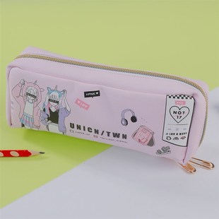 可爱卡通动d漫创意简约型笔袋初高中学生学习笔袋大容量笔袋文具