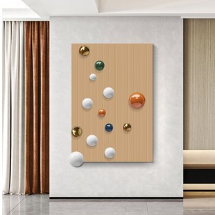 3d立体入户玄关装 饰画简约现代走廊过道挂画轻奢风高档客厅实物画