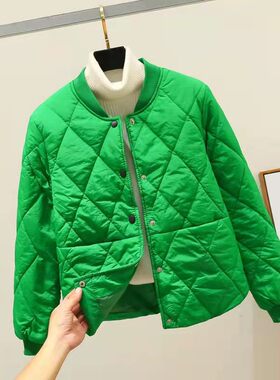 轻薄羽绒棉服女秋冬季新款韩版宽松短款显瘦棉衣R小棉袄女大码外