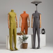 店橱窗陈列展示.人台模特 男模特男装 服装 店高档全身彩色包布韩版