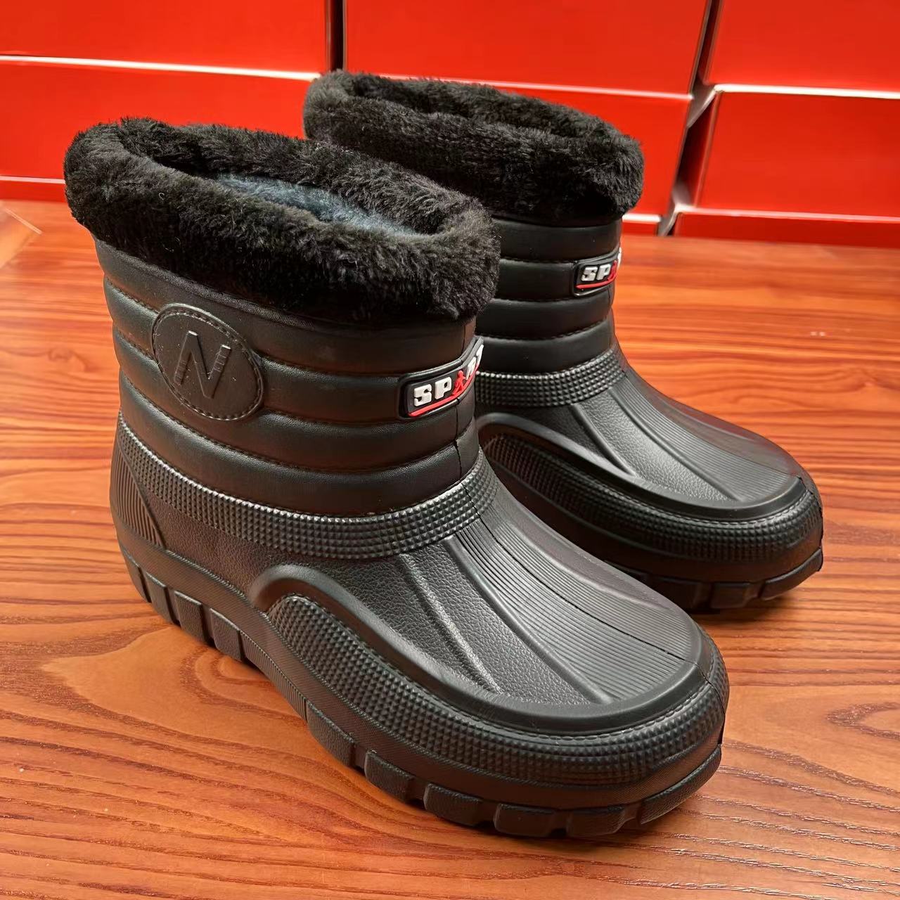 冬季加绒保暖高帮男鞋