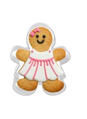 2Pcs Christmas Cookie Cutter Tools Aluminium Alloy Gingerbre