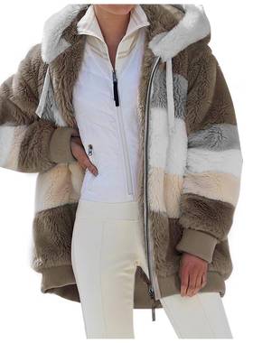 2022Winter women loose multicolor jacket S-5XL Big size coat