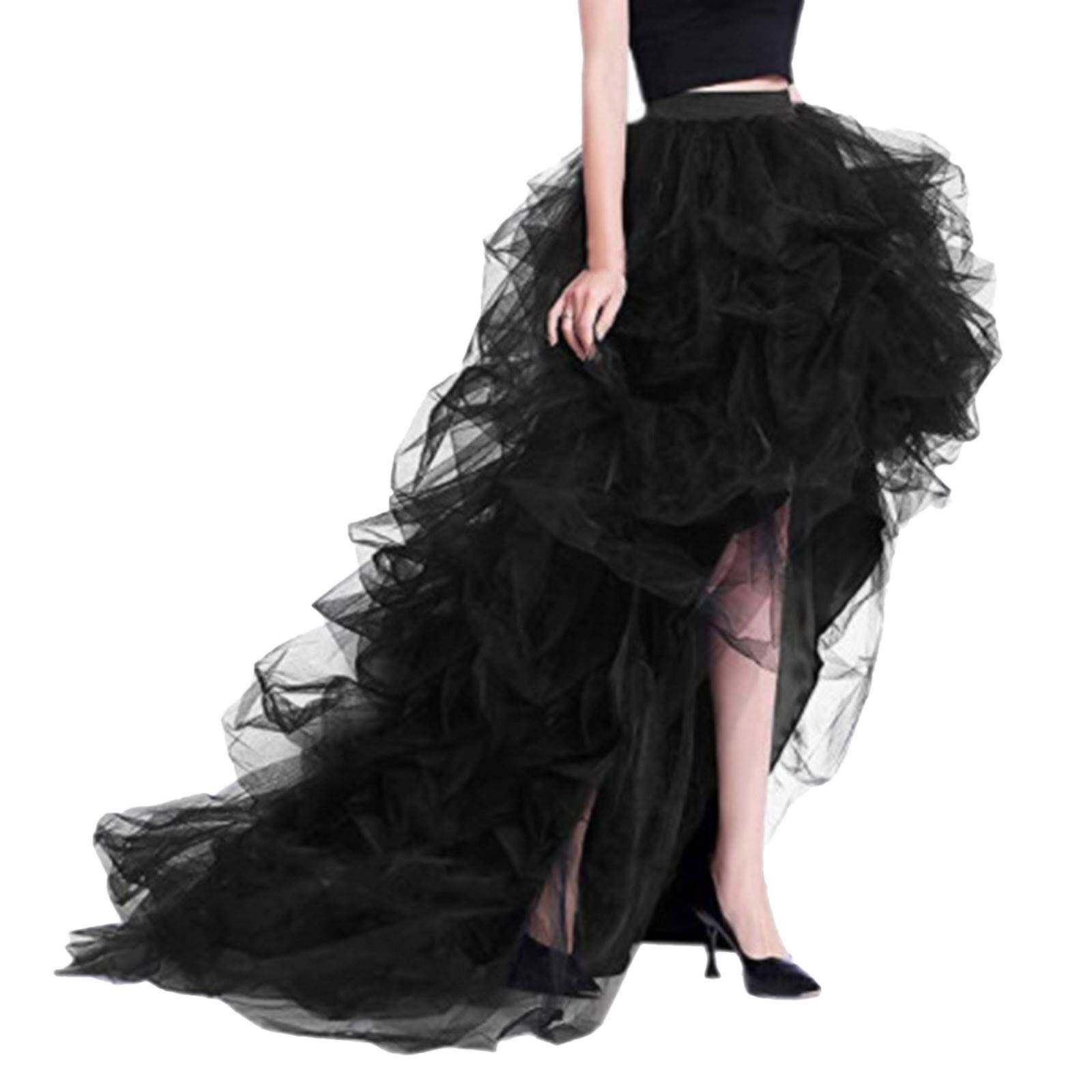 Women's high waisted mesh puffy skirt 女式高腰网纱蓬蓬半