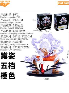 New One Piece Luffy Figure Doll Gear5 Statues gift toy