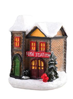 New Christmas decorations resin little house little presents