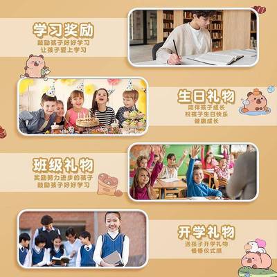 school stationary set capybara pencilcase pen ruler文具套装