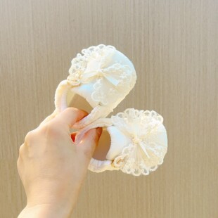 婴儿鞋子春秋款女宝宝小月龄0-6-12个月婴幼儿抽绳防掉学步鞋子