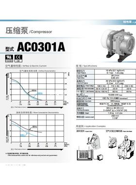 日本日东真空泵NITTO KOHKI日东工器AC0301A 230V 100V 115V