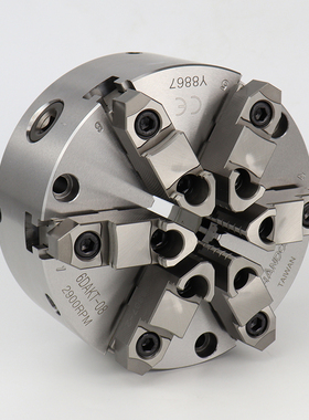 欧规钢壳可调六爪手动卡盘CHANDOX台湾千岛6DAKT-08 6DAKT-10