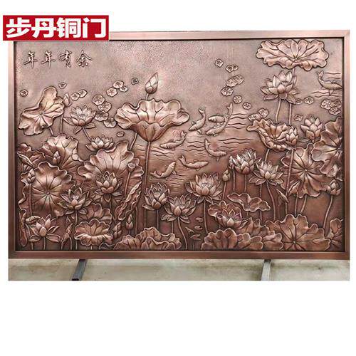 定做铜雕铜门花铜花件锻铜背景墙景区铜雕壁画铜牌匾雕刻