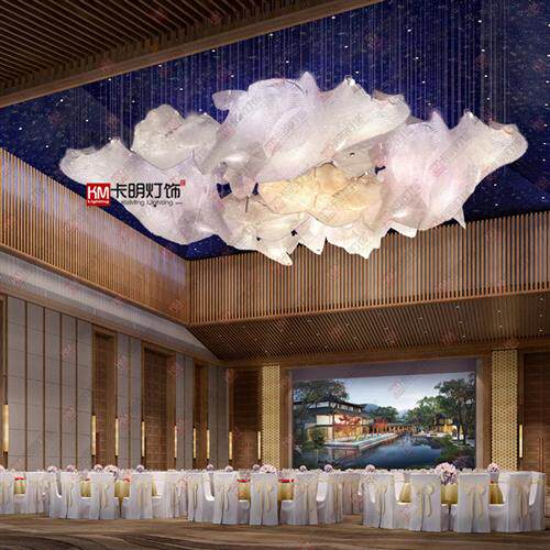 酒店大堂灯会所宴会厅水晶吊灯会议厅影视大厅博物管商场中庭吊灯