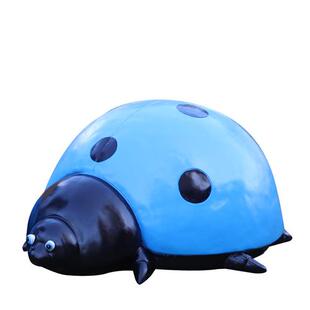 仿真七星瓢虫雕塑园林景观小区草坪井盖遮挡装饰幼儿园甲壳虫摆件