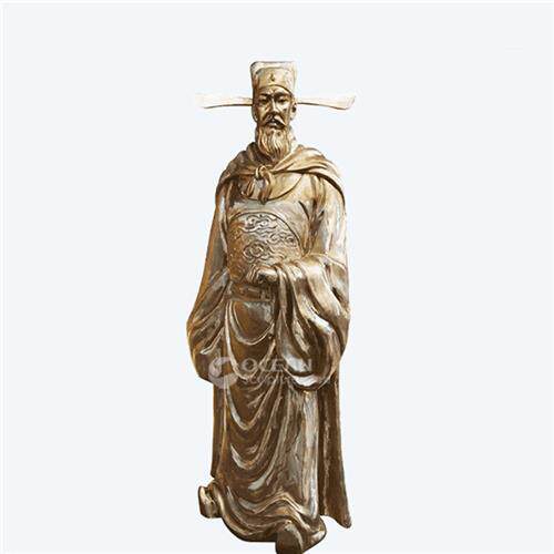 铸铜雕塑黄铜古代名人雕像户外园林校园民俗文化雕锻铜人物雕塑