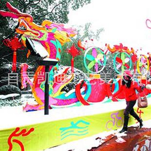 风车展览景观工艺灯装饰大型节日场景布置春节国庆工艺品摆件