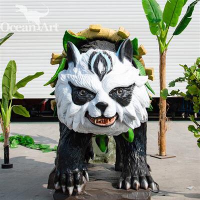 大型仿真食铁兽山海经展览景区主题游乐公园户外景观神兽制作厂家