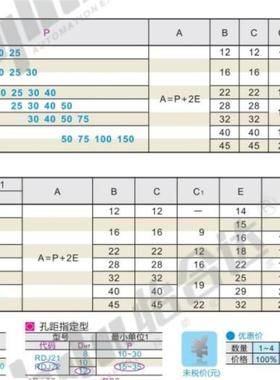 怡合达RDJ01 RDJ02 RDJ11 RDJ12 RDJ21 RDJ22 RDJ31 RDJ32固定夹