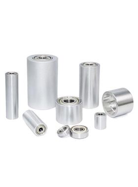 平皮带用惰轮ROFAN20 30 40 50 60 ENJ01-D-d-L铝合金型从动滚筒