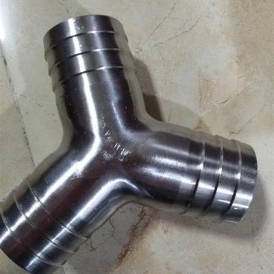 304不锈钢宝塔三通宝塔皮管接头人字Y型三通宝塔接头软管三通水管