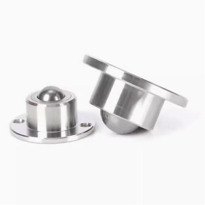 QDA21-D27/D30/D39/D48 钢制万向球 车削型 法兰式钢珠滚轮牛眼轮