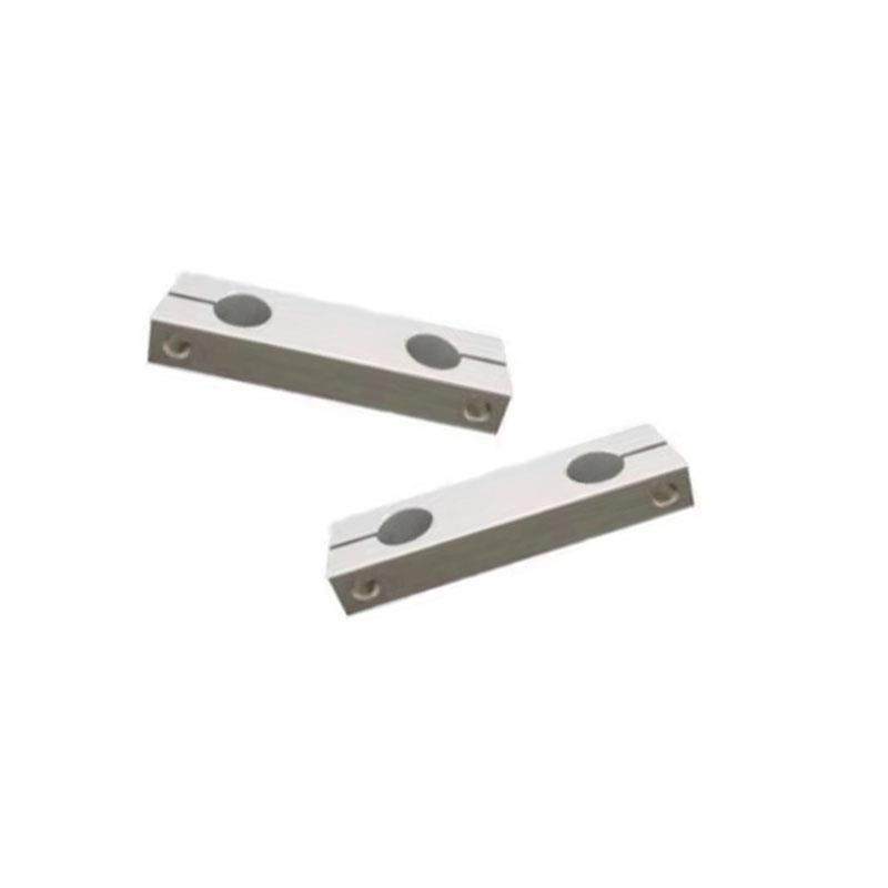 铝制加长型平行双孔同径固定夹光轴固定块8/10/12连接件锁紧夹座